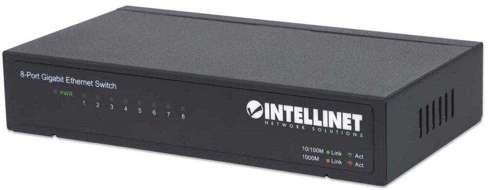 Switch INTELLINET 530347 - Wygląd ogólny bezproblemowa współpraca 