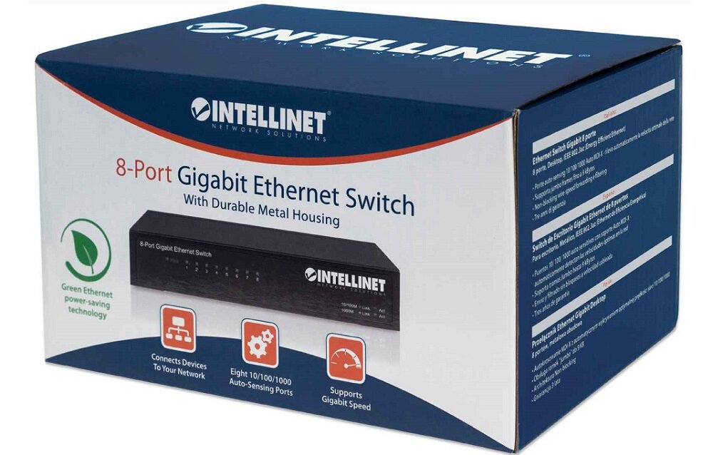 Switch INTELLINET 530347 - brak zakłóceń pracy lepsza wydajność
