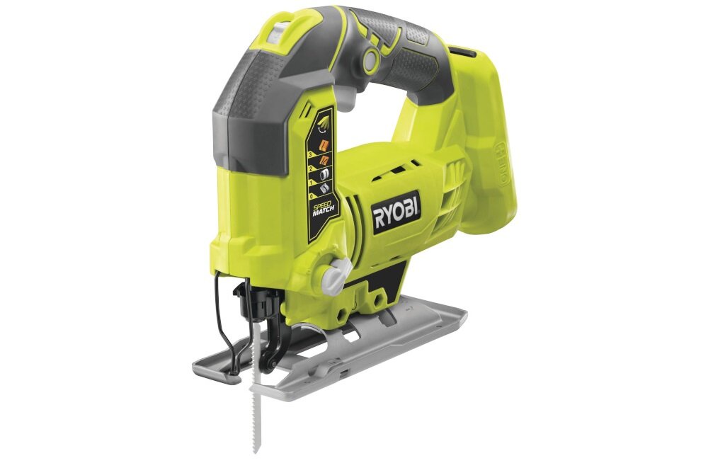 Wyrzynarka RYOBI R18JS-120S system beznarzędziowej wymiany brzeszczotów w zestawie brzeszczot z uchwytem typu T