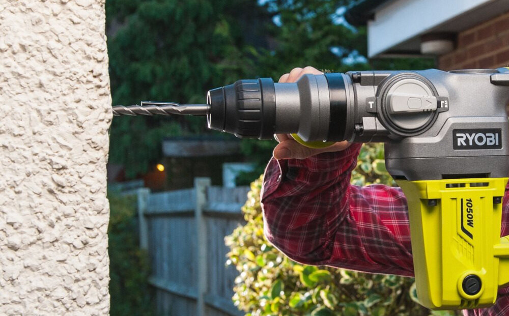 Młotowiertarka RYOBI RSDS1050-K dodatkowe wyposażenie instrukcja obsługi w języku polskim 3 wiertła