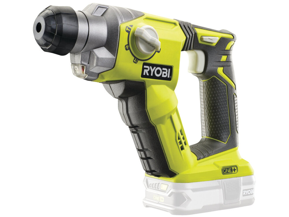 Młotowiertarka RYOBI R18SDS-125S uniwersalny sprzęt wygodny ergonomiczny uchwyt obudowa wysokiej jakości wysoka energia pracy przydatne w warunkach domowych