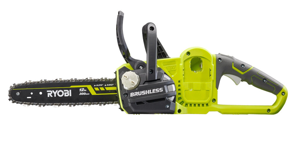 Piła akumulatorowa RYOBI RCS18X3050F ONE+ niewielka masa 3,9 kg z akumulatorem sprzęt zasilany jest przez akumulator 18 V ONE+ wysokiej jakości sprzęt ogrodniczy