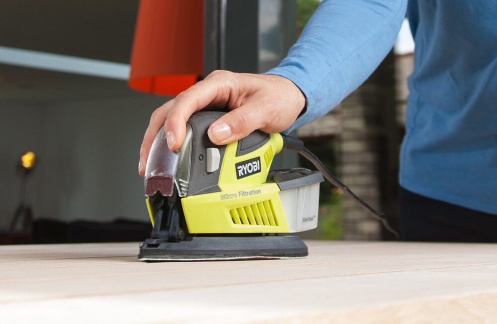 Szlifierka oscylacyjna RYOBI RPS100-S do zastosowań domowych system DustTech