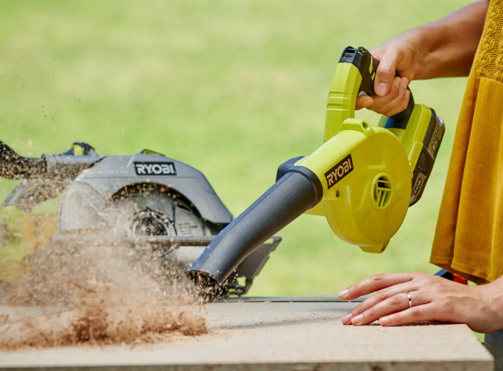 Dmuchawa do liści RYOBI R18TB-0 wydajnosc predkosc