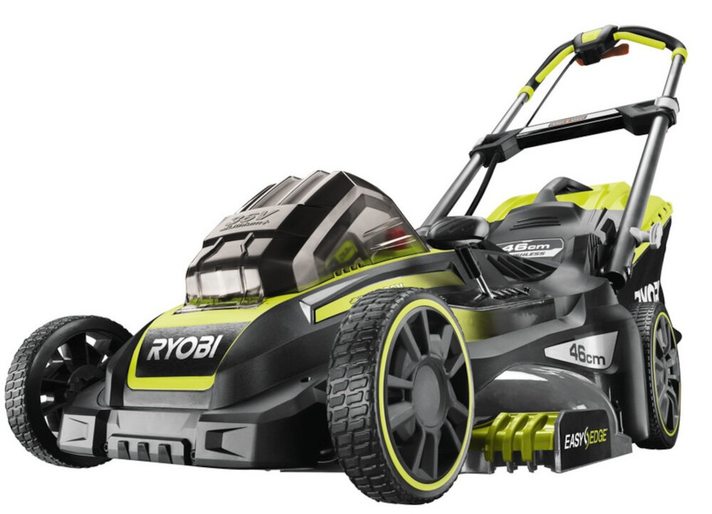 Kosiarka akumulatorowa RYOBI RLM36X46H5P 5-stopniowa regulacja koszenia szerokość koszenia wyrzut do kosza funkcja mulczowania pojemność kosza funkcja Power Assist