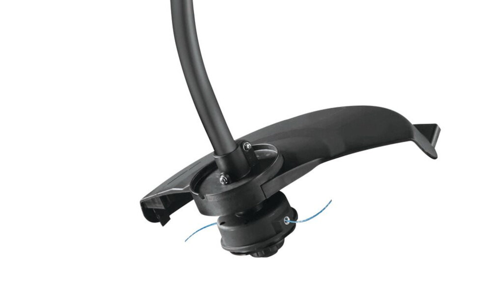 Podkaszarka elektryczna RYOBI RLT1238I głowica tnąca z półautomatycznym wysuwam żyłki tnącej średnica żyłki 1,5 mm szerokość robocza ddo 380 mm do wycinania wysokiej i gęstej trawy