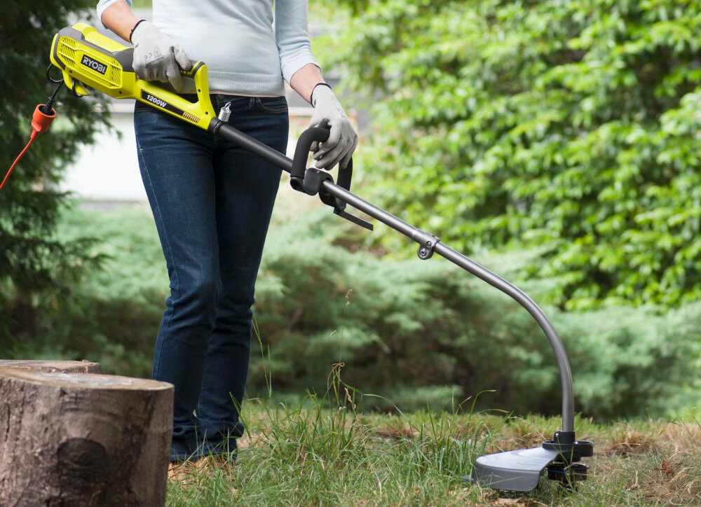 Podkaszarka elektryczna RYOBI RLT1238I konstrukcja obudowy z wysokiej jakości materiałów przy użyciu zaawansowanej technologii produkcji długa żywotność niezawodność wydajność