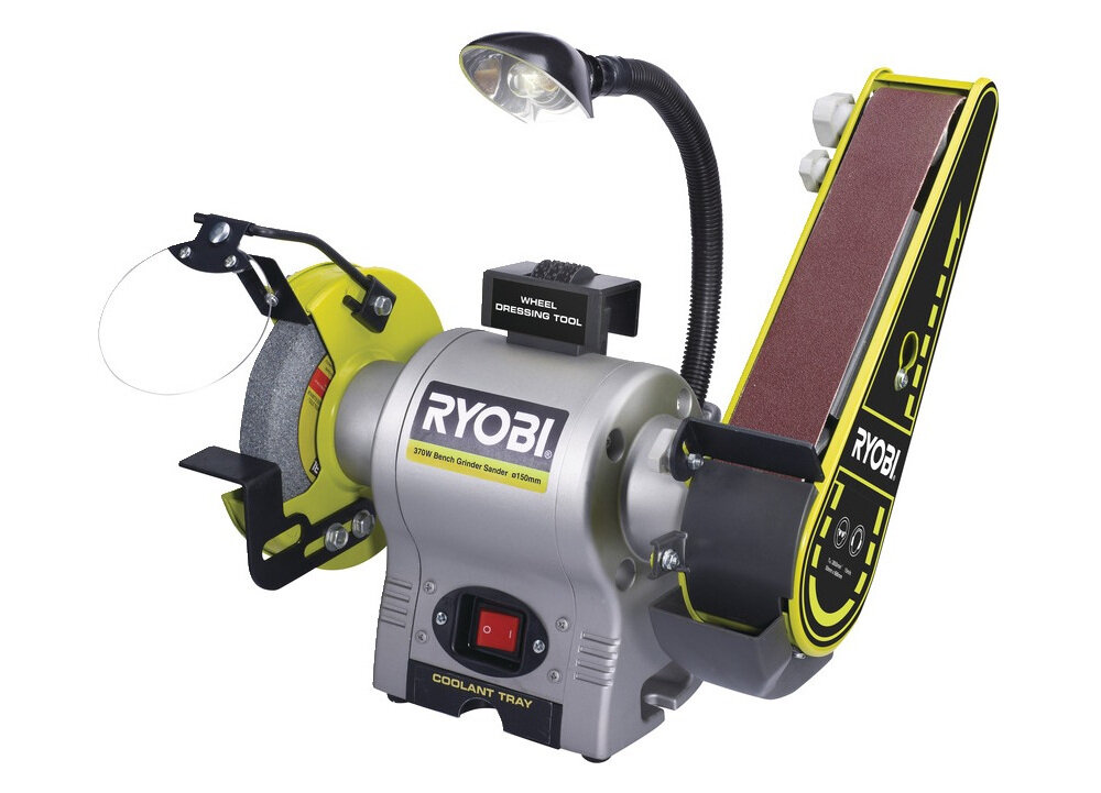 Szlifierka tarczowo-taśmowa RYOBI RBGL650G wydajna łatwa sterowanie jest intuicyjne moc i ergonomiczne wykonanie szybka praca