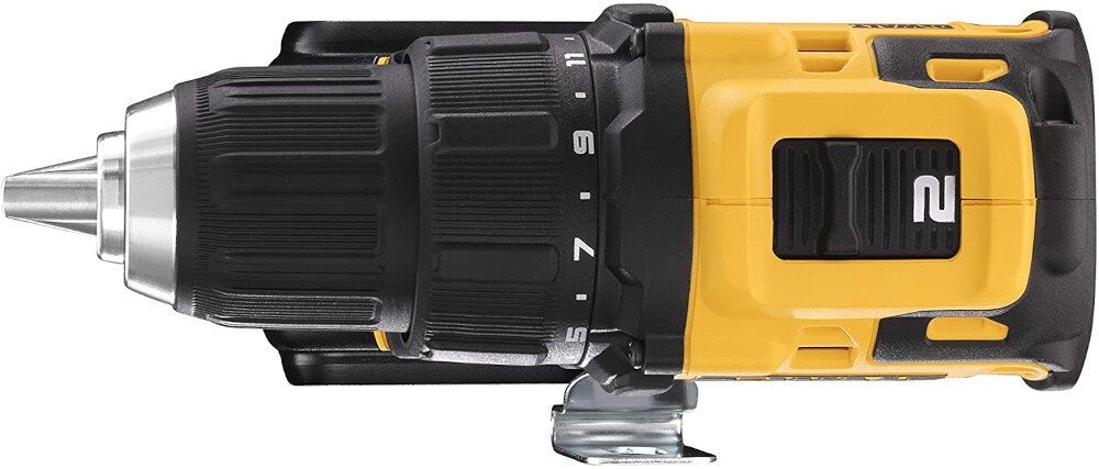 Wiertarko-wkrętarka DEWALT DCD708D2T 2-biegowa przekładnia pierwszy bieg w zakresie od 0 do 452 obr/min drugi od 0 do 1650 obr/min moment obrotowy w miękkiej powierzchni do 26 Nm w twardej powierzchni do 66 Nm