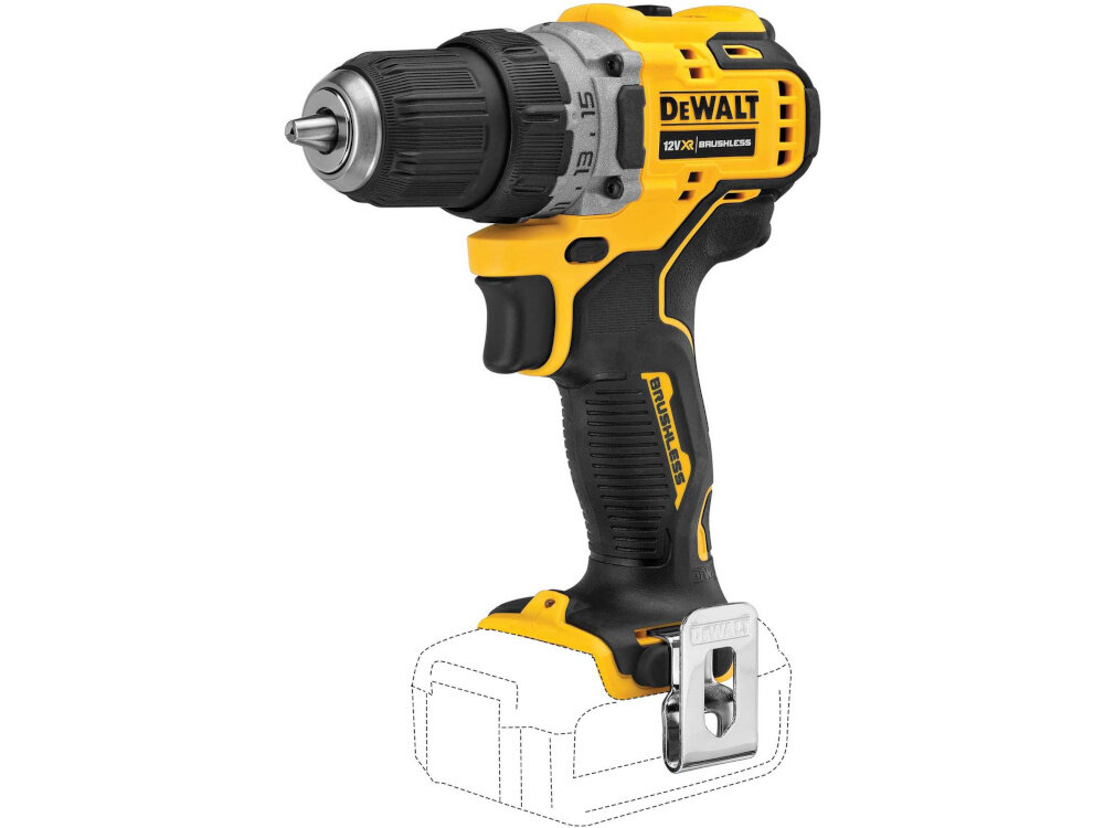 Wiertarko-wkrętarka DEWALT DCD701N akumulator Li-Ion z serii 12 V XR technologia litowo-jonowa swobodna praca