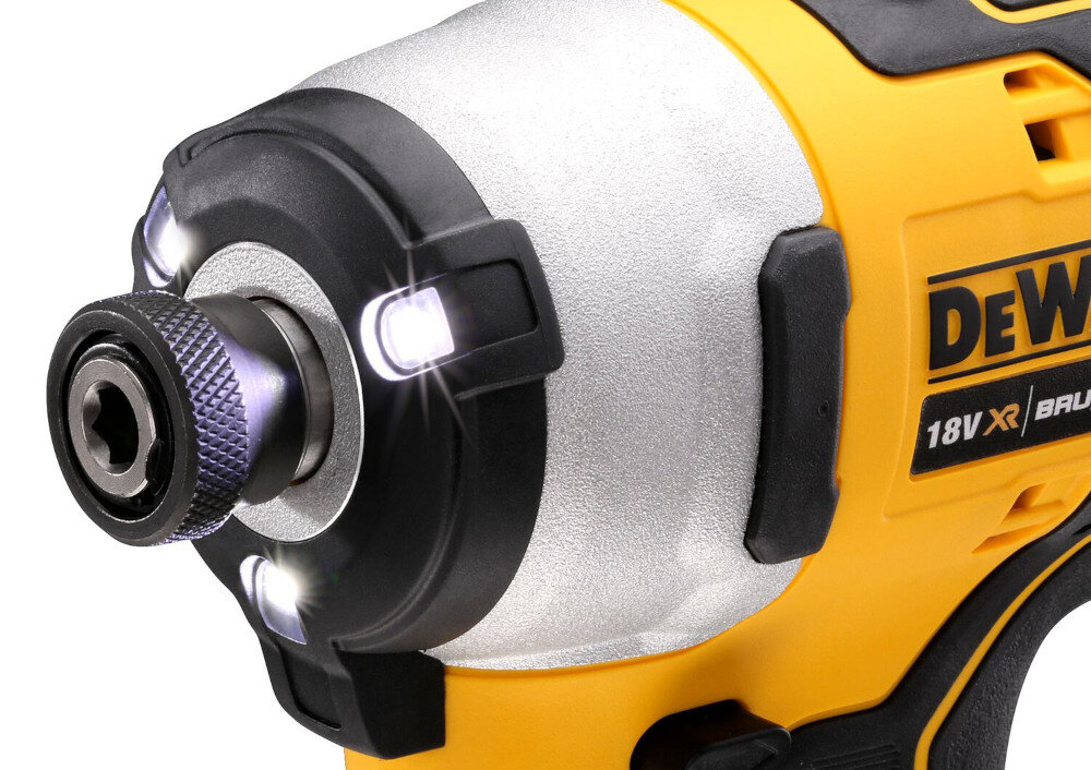 Zakrętarka udarowa DEWALT DCF809L2T stalowy zaczep do paska pierścień świetlny z 3 diodami LED