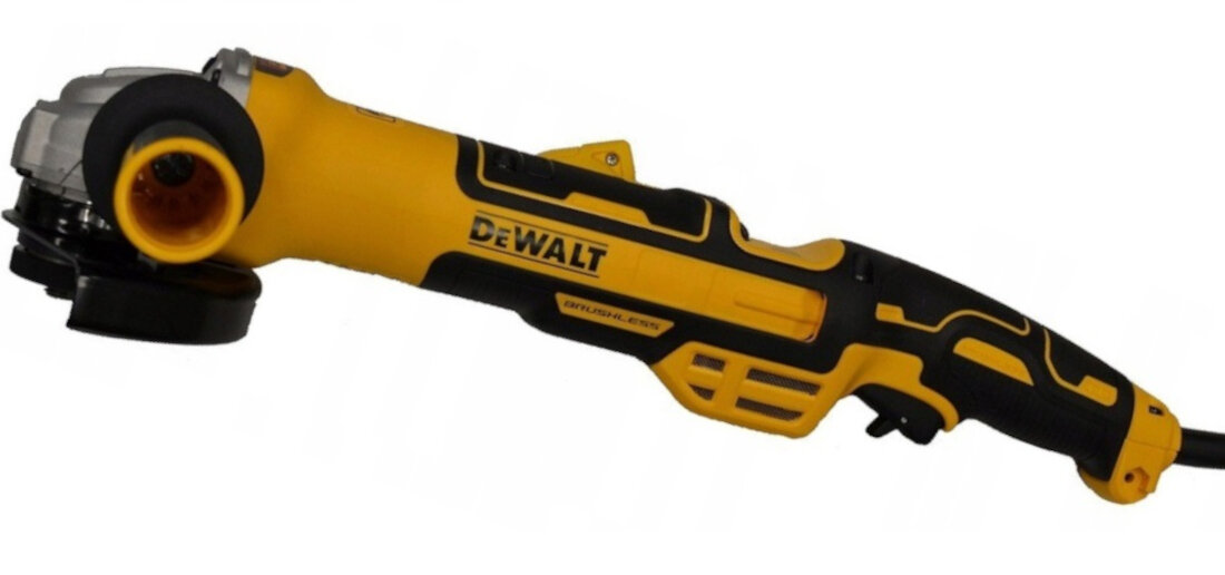 Szlifierka katowa DEWALT DWE4377 bezpieczne uzytkowanie zabezpieczenie przed odrzutem hamulec silnika gwarancja wygody bezpieczna obsluga