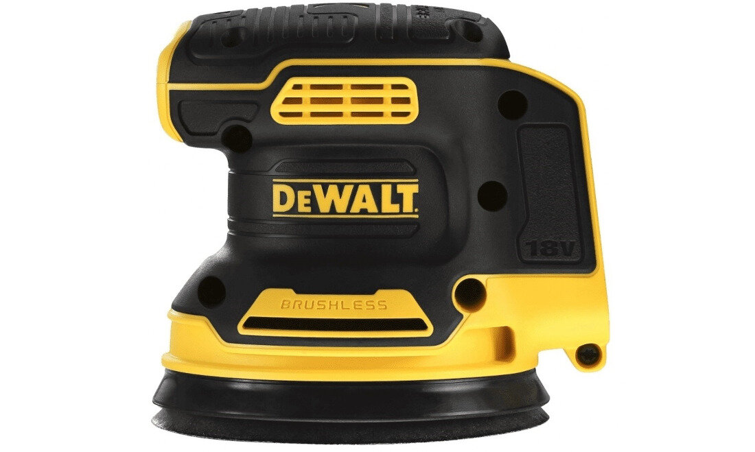 Szlifierka mimośrodowa DEWALT DCW210N utrzymanie porzadku w miejscu pracy skuteczny system odpylania elektroniczny miekki rozruch