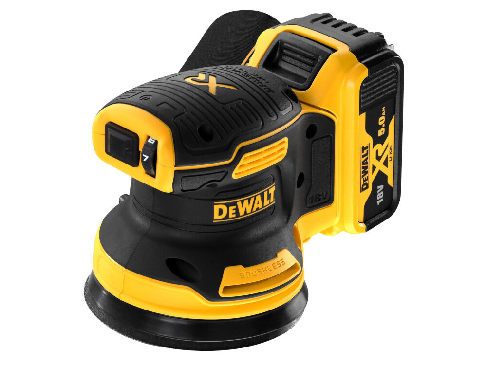 Szlifierka mimośrodowa DEWALT DCW210P2 profesjonalna dla majsterkowiczow stolarzy profesjonlistow precyzyjna wydajna wygodna w uzytkowaniu