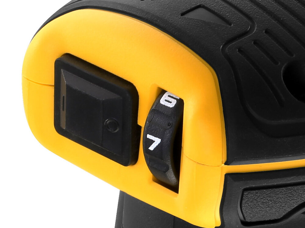 Szlifierka mimośrodowa DEWALT DCW210P2 funkcja regulacji predkosci obrotowej w zakresie 8000-12000 obr/min precyzyjne szlifowanie kontrola ilosci usuwanego aterialu ruch oscylacyjny i obrotowy stopy