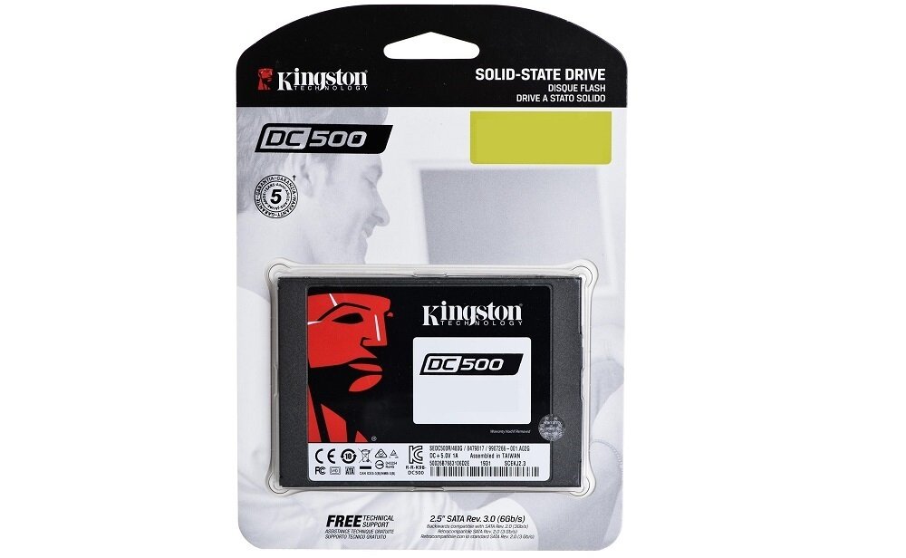 Dysk KINGSTON DC500R - nowoczesne technologie S.M.A.R.T szyfrowanie 256-bit AES