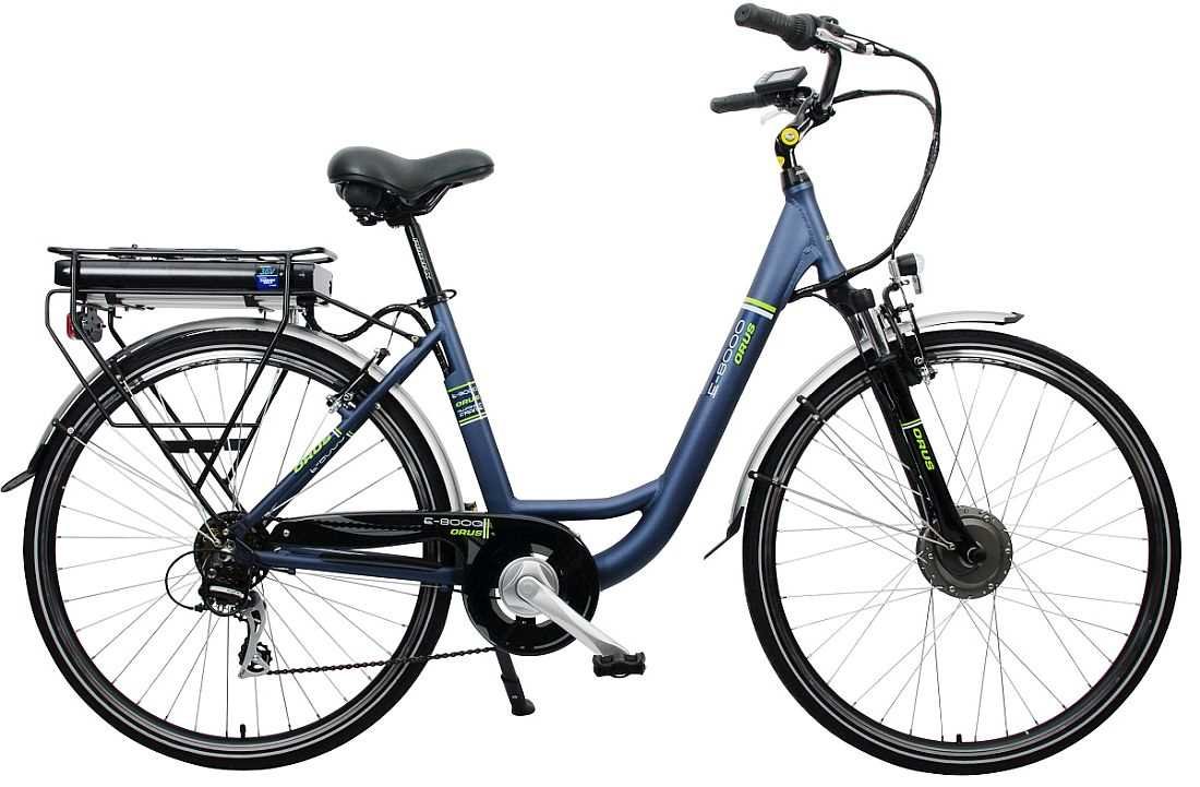 Rower elektryczny ORUS E-8000 Niebieski - Rower elektryczny