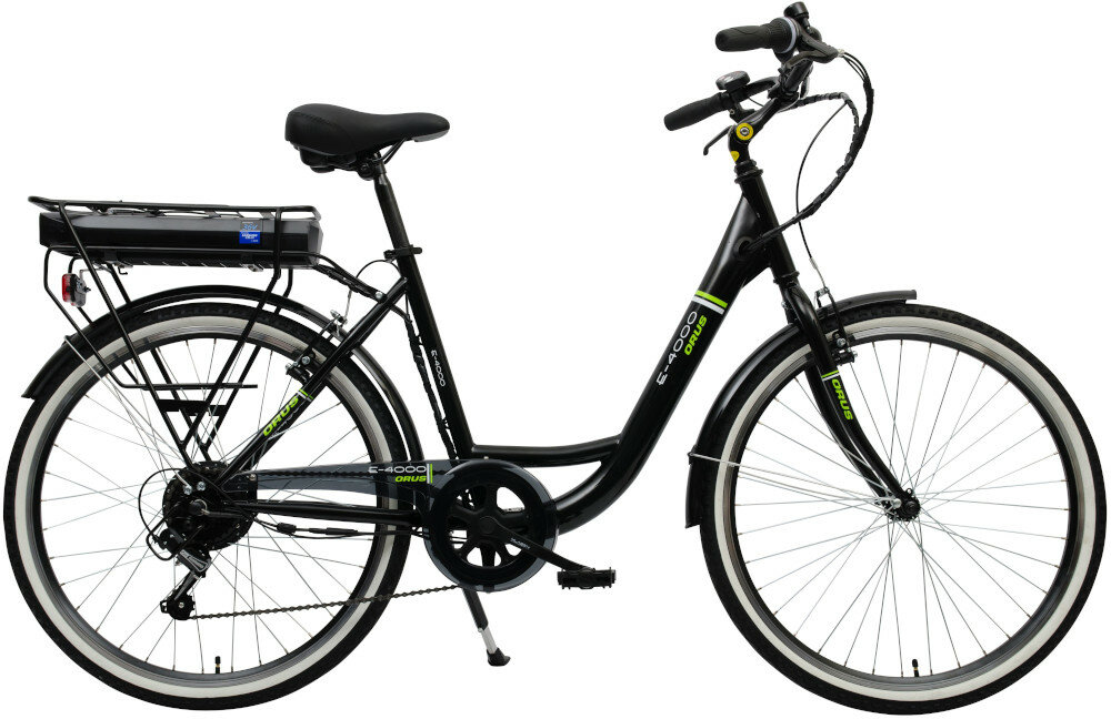 Rower elektryczny ORUS 26 M17 E-4000 Czarny wyglad front