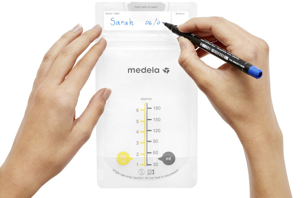 Woreczki MEDELA  BM50425 (25 sztuk) wysoka jakosc etykieta wykonanie