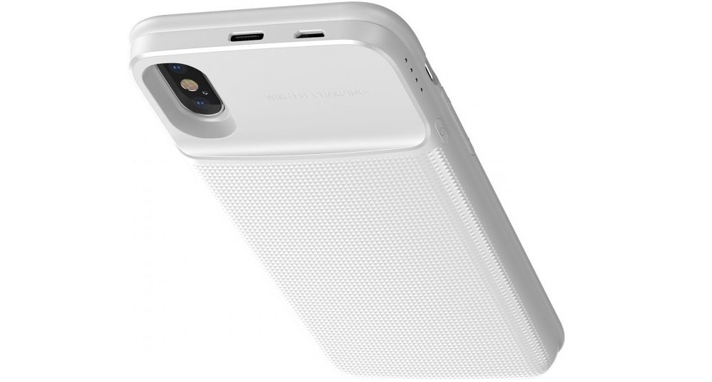 ETUI POWERBANK 5000MAH BASEUS 1+1 DO IPHONE X/XS kable w zestawie diody led poziom naładowania