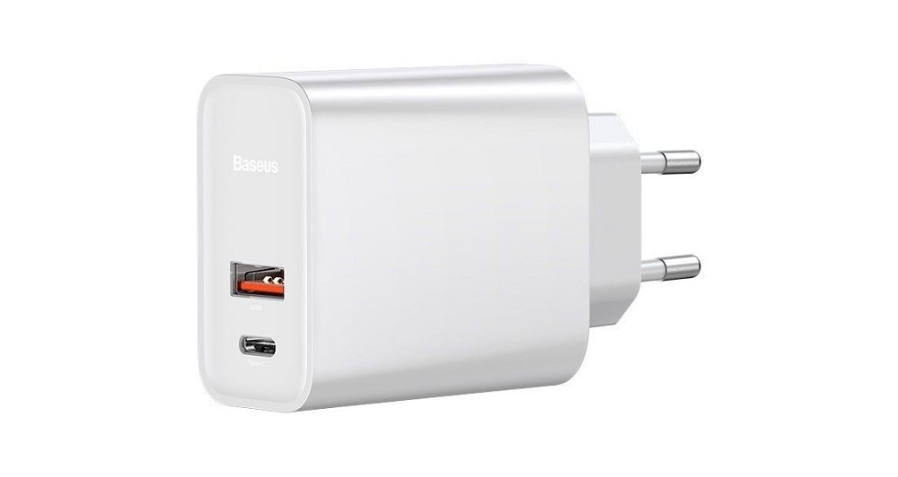 Ładowarka sieciowa BASEUS CCFS-C02 Bialy widok 3 wyjścia USB