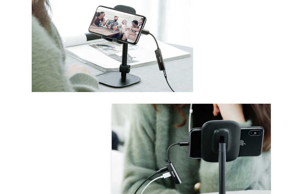 ADAPTER AUDIO BASEUS L52 (CZERWONY)
