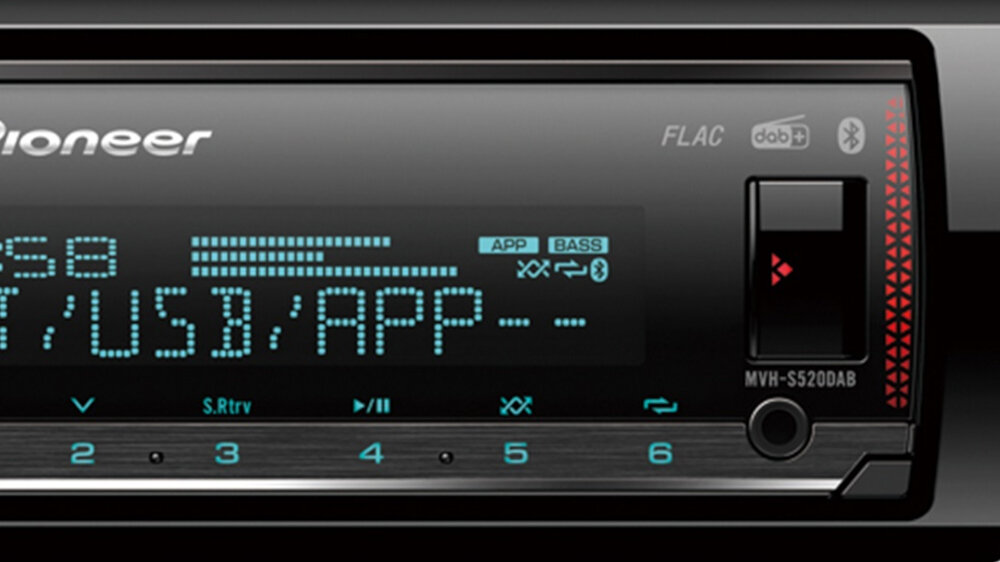 Radio samochodowe PIONEER MVH-S520DAB - bluetooth