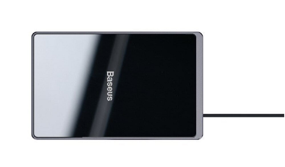 Ładowarka indukcyjna Baseus Card czarny szybka wodoszczelna trwała odpowrna mocny kabel