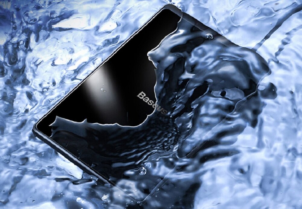 Ładowarka indukcyjna Baseus Card czarny cienka ładowarka ładowanie po zanurzeniu mieści się w portfelu