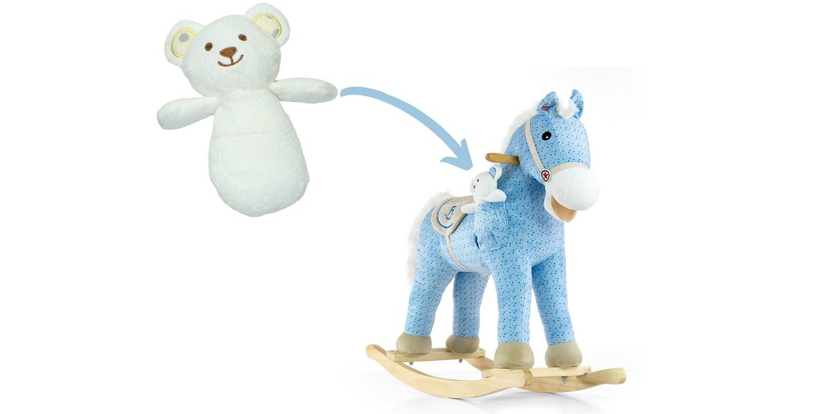 Koń na biegunach MILLY MALLY Pony Wygoda siodło komfort bezpieczeństwo