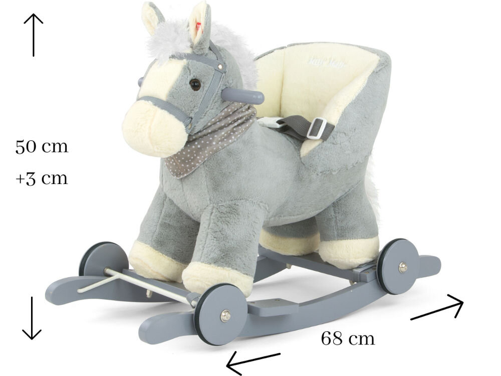 Koń na biegunach MILLY MALLY Polly Miętowy elementy baterie
