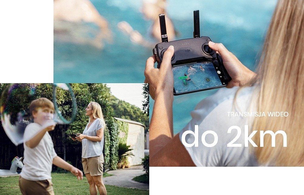 Dron DJI Mavic Mini łączność przesył transmisja