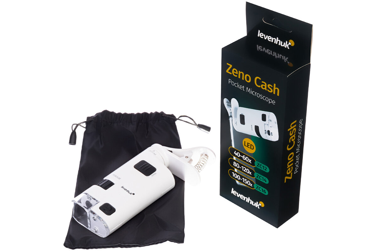 Mikroskop Levenhuk Zeno Cash ZC16 zestaw