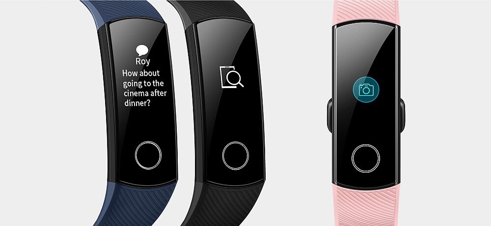 Smartband HONOR Band 5 ekran wyświetlacz menu przekątna rozdzielczość