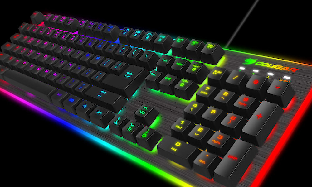 Zestaw COUGAR Deathfire Ex duża funkcjonalność, 13 klawiszy multimedialnych