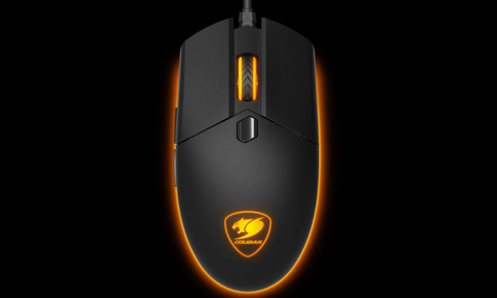 Zestaw COUGAR Deathfire Ex czujnik optyczny, 3 poziomy regulacji DPI. 4 przyciski