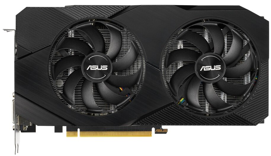 Karta graficzna ASUS GeForce GTX 1660 Super Dual OC EVO 6GB - układ chłodzenia dwa wentylatory Axial-Tech pasywny radiator rurki cieplne