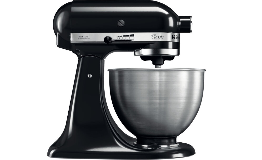 Robot kuchenny planetarny KITCHENAID Classic 5K45SSEOB 275W charakterystyka uniwersalny design obudowa zywotnosc zajmuje niewiele miejsca
