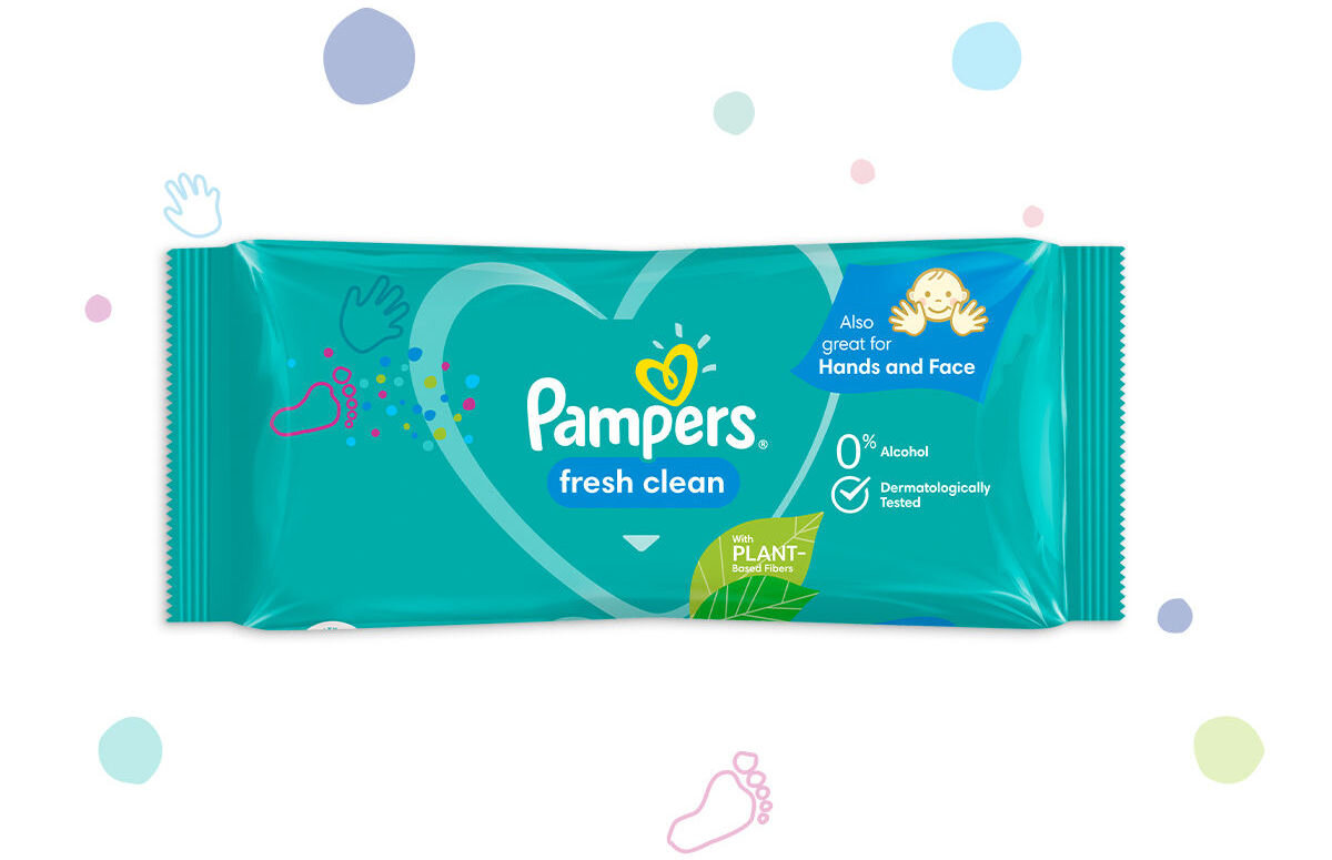 Chusteczki nawilżane PAMPERS Fresh Clean (156 szt.)