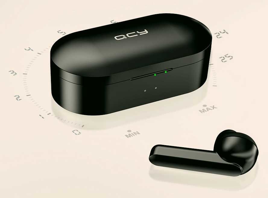 Słuchawki dokanałowe QCY T3 Czarny - mono stereo 