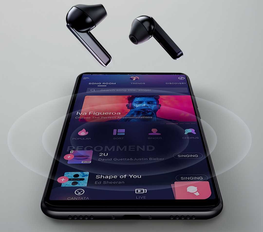 Słuchawki dokanałowe QCY T3 Czarny - Bluetooth 