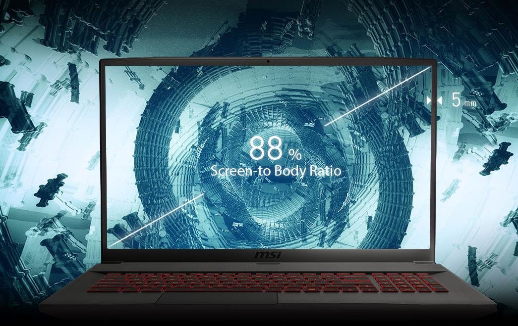 Laptop gamingowy GF75 Thin - Cienka ramka