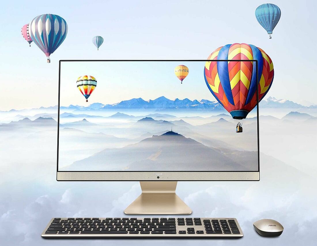 Komputer ASUS Vivo V241 zloty - Full HD 