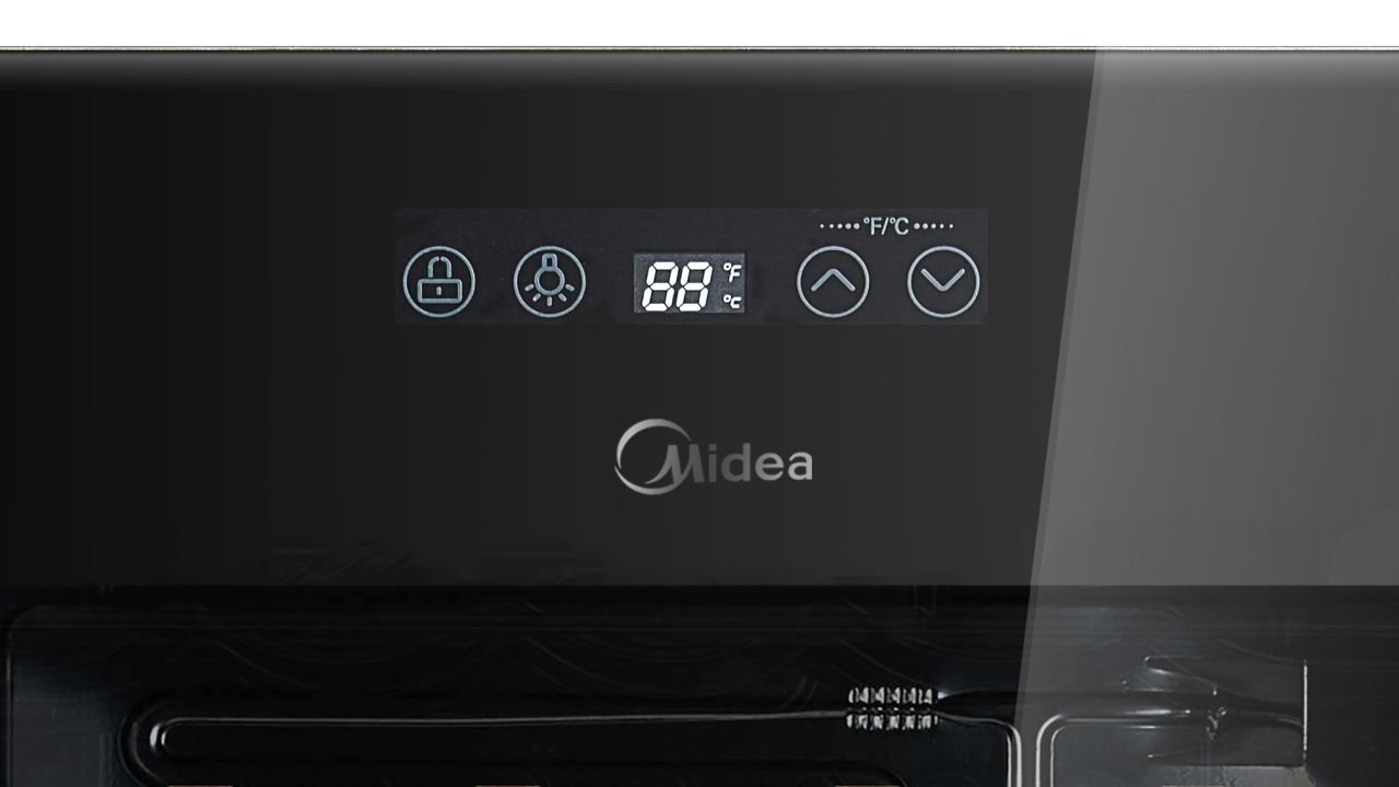 Chłodziarka do wina MIDEA HS-125WEN - wyświetlacz