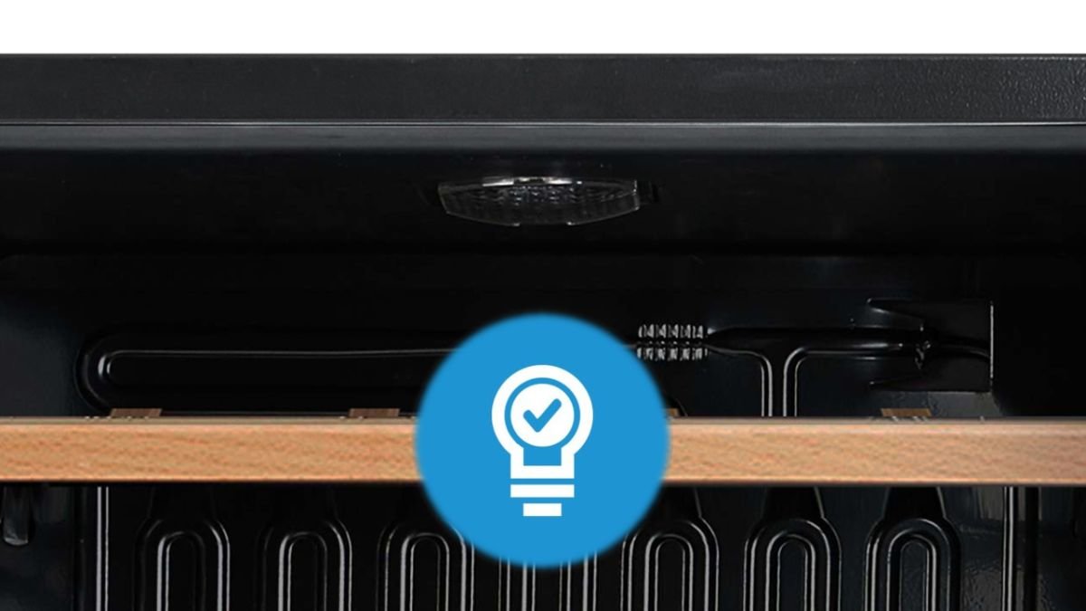 Chłodziarka do wina MIDEA HS-125WEN - Oświetlenie