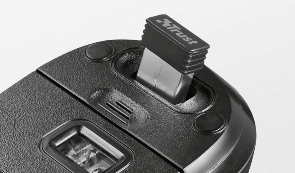 Mysz TRUST Yvi Peacock redukcja baterii odbiornik usb-a zasieg
