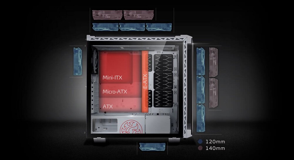 Obudowa ADATA Xpg Battlecruiser  - Wymiary Midi Tower