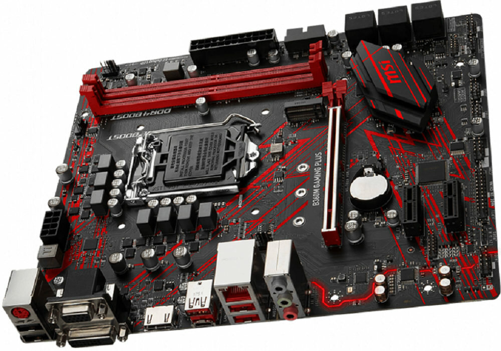 Płyta główna MSI B360 Gaming Plus  - wydajne zlacza 