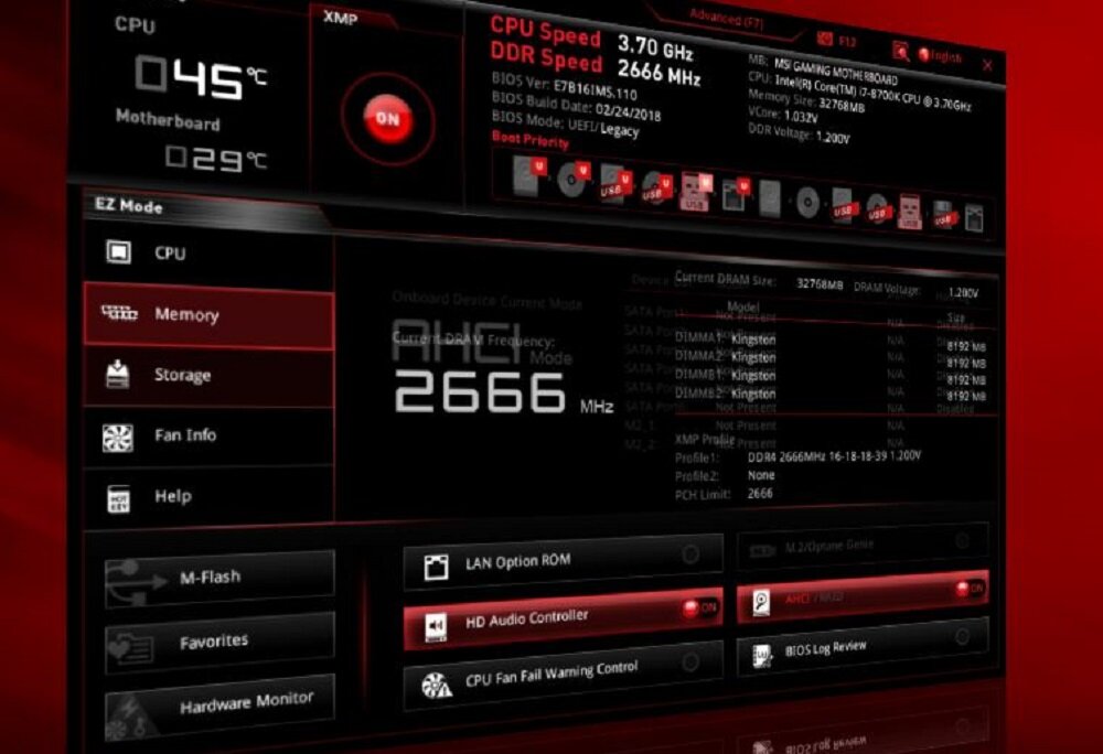 Płyta główna MSI B360 Gaming Plus  - bios 
