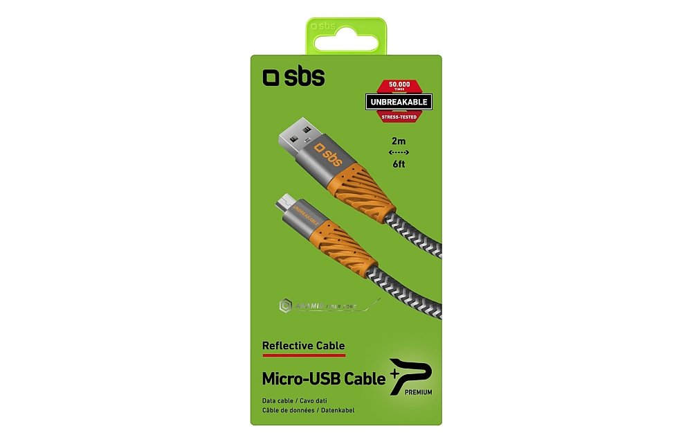 Kabel USB SBS UNBRAKABLE długość